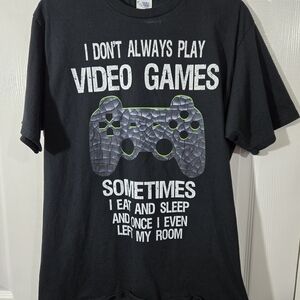 Port and Company Black Graphic Tee